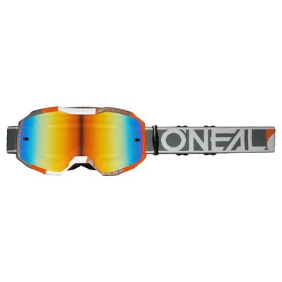 O'NEAL Bike Goggles B-10 Duplex White/ Gray/ Orange - Radium Red