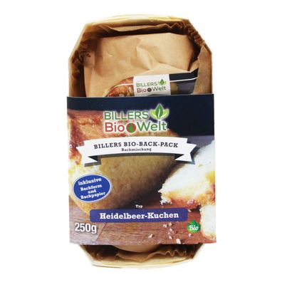 Billers Bio Backpack Kuchen Typ Kuchenbackmischung Heidelbeere 250g