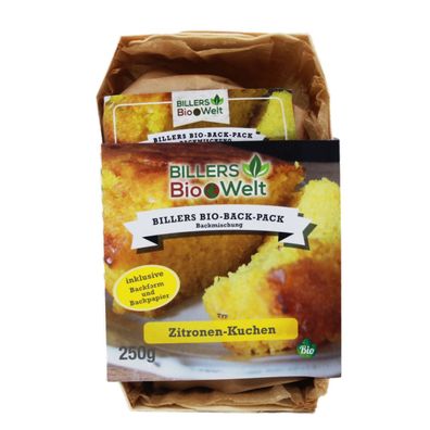 Billers Bio Backpack Kuchen Typ Zitrone Kuchenbackmischung 250g