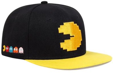 Pac-Man Gaming Cap - Namco Kappen Mützen Hüte Snapback Cap mit Pac-Man Logo