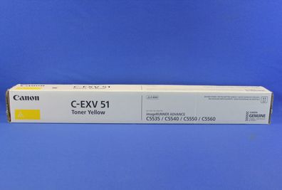 Canon C-EXV51 Y Toner Yellow 0484C002 -B