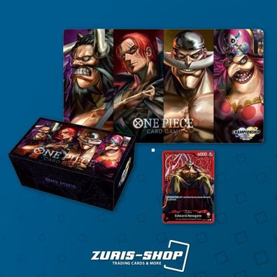 One Piece Card Game - Playmat, Storage Box & Promo Set - Former Four Emperors