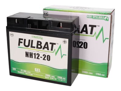 Batterie Fulbat NH12-20, NH12-18, 51913 GEL für Rasentraktor, Rasenmäher, Gartenma...