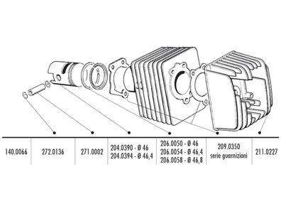 Kolbenbolzen Sicherungsclip Polini 12mm für Piaggio, Vespa Ciao