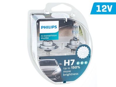 Glühlampen Philips H7 12V 55W PX26d X-tremeVision PRO + 150%