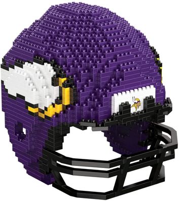 NFL Minnesota Vikings 3D BRXLZ Puzzle Helm Set Football Footballhelm