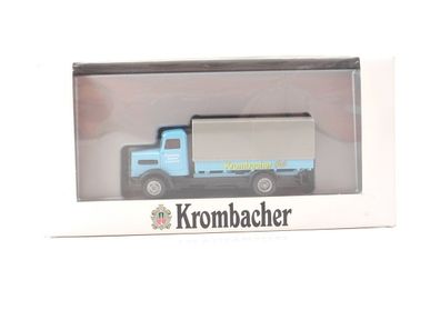 Wiking H0 Modellauto LKW MAN Pritsch-Plane Schadeberg Brauerei "Krombacher"1:87