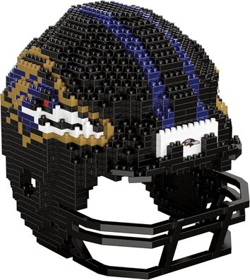 NFL Baltimore Ravens 3D BRXLZ Puzzle Helm Set Football Footballhelm