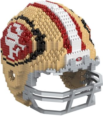 NFL San Francisco 49ers 3D BRXLZ Puzzle Helm Set Football Footballhelm