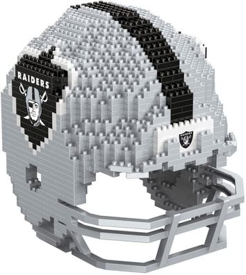NFL Las Vegas Raiders 3D BRXLZ Puzzle Helm Set Football Footballhelm