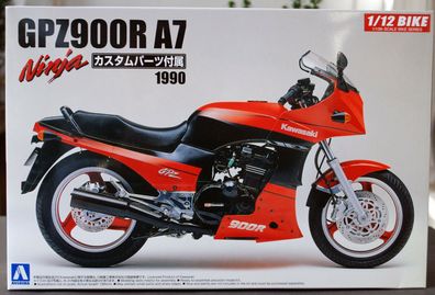 Aoshima 054543 1990 Kawasaki GPZ 900 R A 7 Ninja 1:12 Motorrad Bike