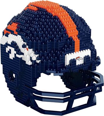 NFL Denver Broncos 3D BRXLZ Puzzle Helm Set Football Footballhelm