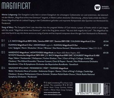 Johann Sebastian Bach (1685-1750): Magnificat - Warner - (CD / Titel: H-Z)