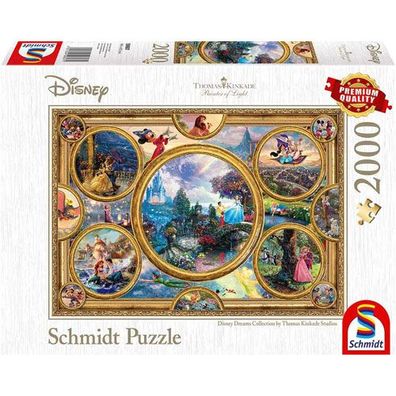 Merc Puzzle Disney Dreamcollection 2000 Teile Thomas Kinkade Collection Puzzle ...