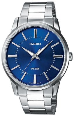 Casio Collection Uhr MTP-1303PD-2AVEG blau silberfarbig Armbanduhr