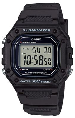 Casio Collecion Digital Armbanduhr W-218H-1AVEF schwarz