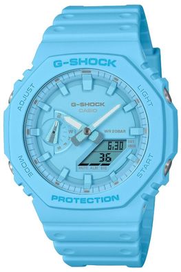 Casio G-Shock Uhr GA-2100-2A2ER Armbanduhr blau