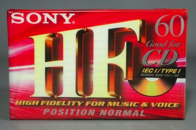 Sony HF IEC I Type I Kassette Audiokassette 60min NEU Originalverpackt