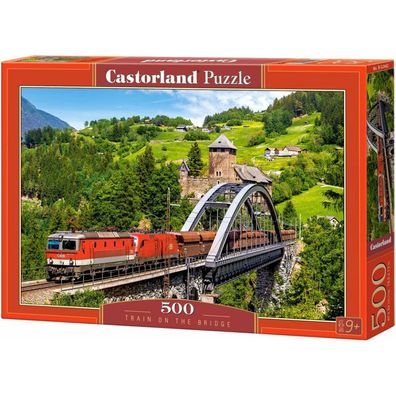 Castorland Puzzle Zug auf der Brücke 500 Teile