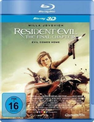 Resident Evil The Final Chapter Blu-ray 3D + 2D NEU/ OVP