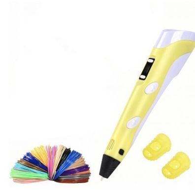 Magic Pen | 3D-Drucker | Gelb + 9m PLA-Filament