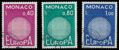 MONACO 1970 Nr 977-979 gestempelt XFFBF66