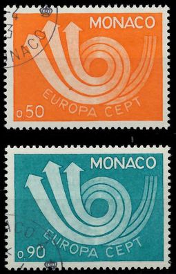 MONACO 1973 Nr 1073-1074 gestempelt X04064E