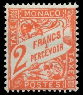 MONACO Portomarken Nr 19 ungebraucht X3BA4C6