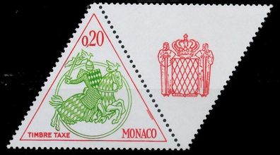 MONACO Portomarken Nr 70ZfRe postfrisch WAAGR PAAR X3BA5A6