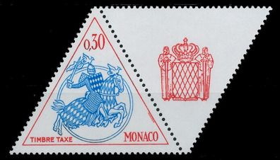 MONACO Portomarken Nr 71ZfRe postfrisch WAAGR PAAR X3BA5AA