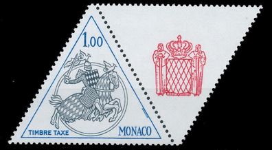 MONACO Portomarken Nr 74ZfRe postfrisch WAAGR PAAR X3BA5B6