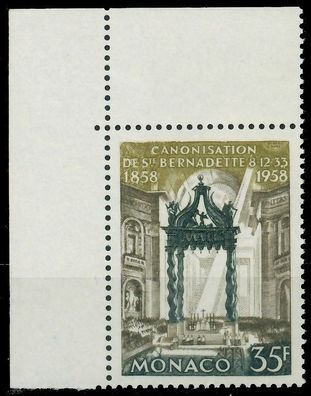 MONACO 1958 Nr 598 postfrisch ECKE-OLI X3BA736