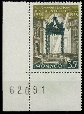 MONACO 1958 Nr 598 postfrisch ECKE-ULI X3BA746