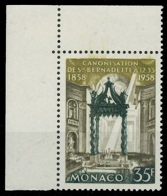 MONACO 1958 Nr 598 postfrisch ECKE-OLI X3BA762