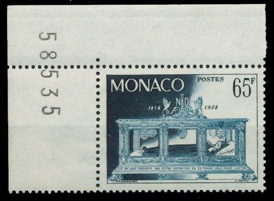 MONACO 1958 Nr 600 postfrisch ECKE-OLI X3BA782