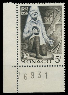 MONACO 1958 Nr 593 postfrisch ECKE-ULI X3BD84E