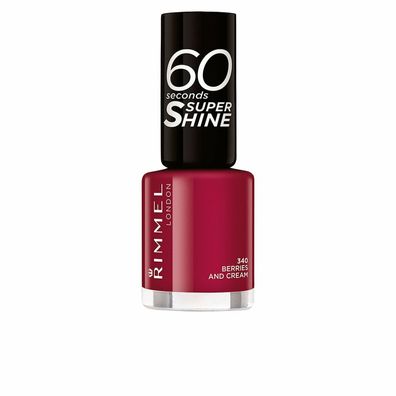 Rimmel London 60 Seconds Super Shine Nail Lacquer 340 Berries And Cream