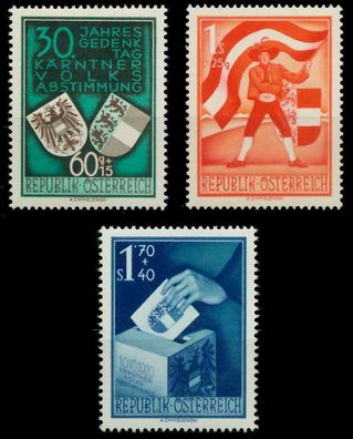 Österreich 1950 Nr 952-954 postfrisch X75E87E