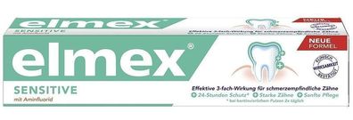 Elmex Sensitiver Zahnschutz - Sanfte Pflege, 75 ml