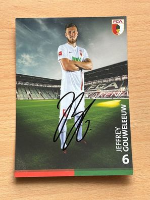 Jeffrey Gouweleeuw - FC Augsburg - Autogrammkarte original signiert #S4829