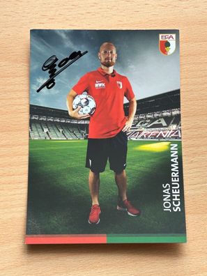 Jonas Scheuermann - FC Augsburg - Autogrammkarte original signiert #S4847