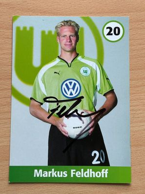 Markus Feldhoff - VfL Wolfsburg - Autogrammkarte original signiert #S4807