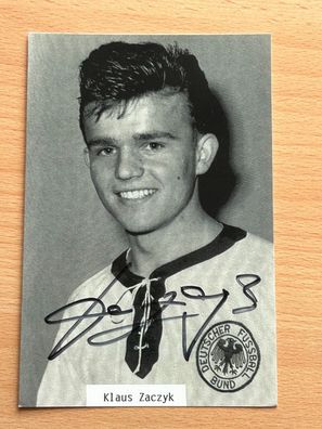 Klaus Zaczyk - DFB - Autogrammkarte original signiert #S4816