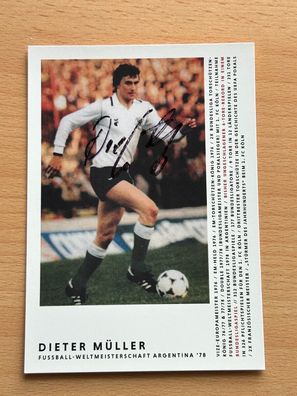 Dieter Müller - DFB - Autogrammkarte original signiert #S4822