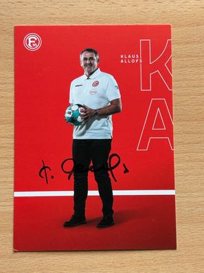 Klaus Allofs - Fortuna Düsseldorf - Autogrammkarte original signiert #S4801