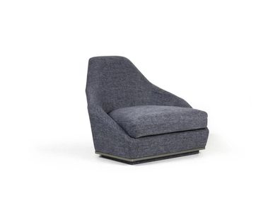 Modern Design Sessel Grau Polstersessel Luxus Wohnzimmer Sitz Textil Neu