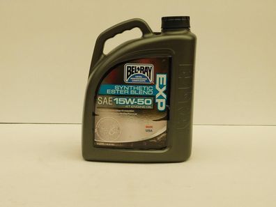 11,45€/ l Bel-Ray EXP 15W-50 4 Ltr teilsyn Premium Motoröl
