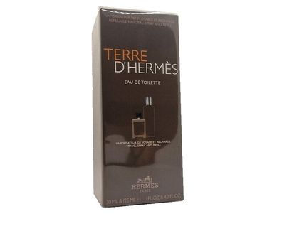 Hermes Terre D`Hermes Eau de Toilette Spray 30 ml + Nachfüll Flasche 125 ml EDT