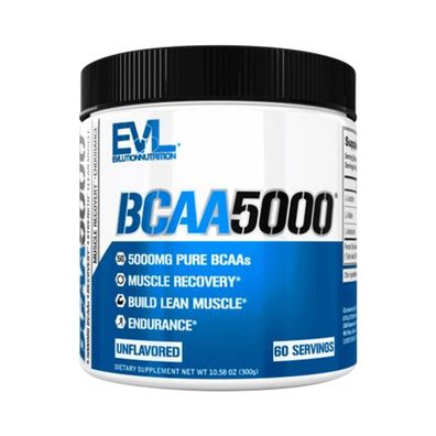 EVL Nutrition BCAA 5000 - Unflavored (60 serv)