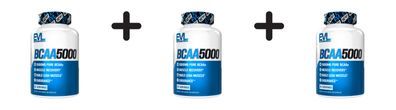 3 x EVL Nutrition BCAA 5000 Caps (240)